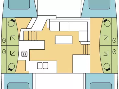 Hire a Fountaine Pajot Elba 45 Olbia