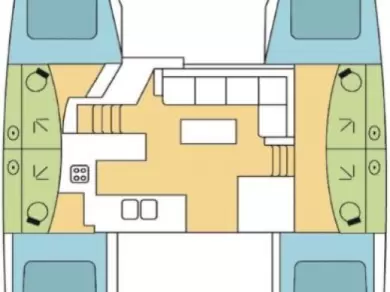 Hire Catamaran Fountaine Pajot with a boat licence