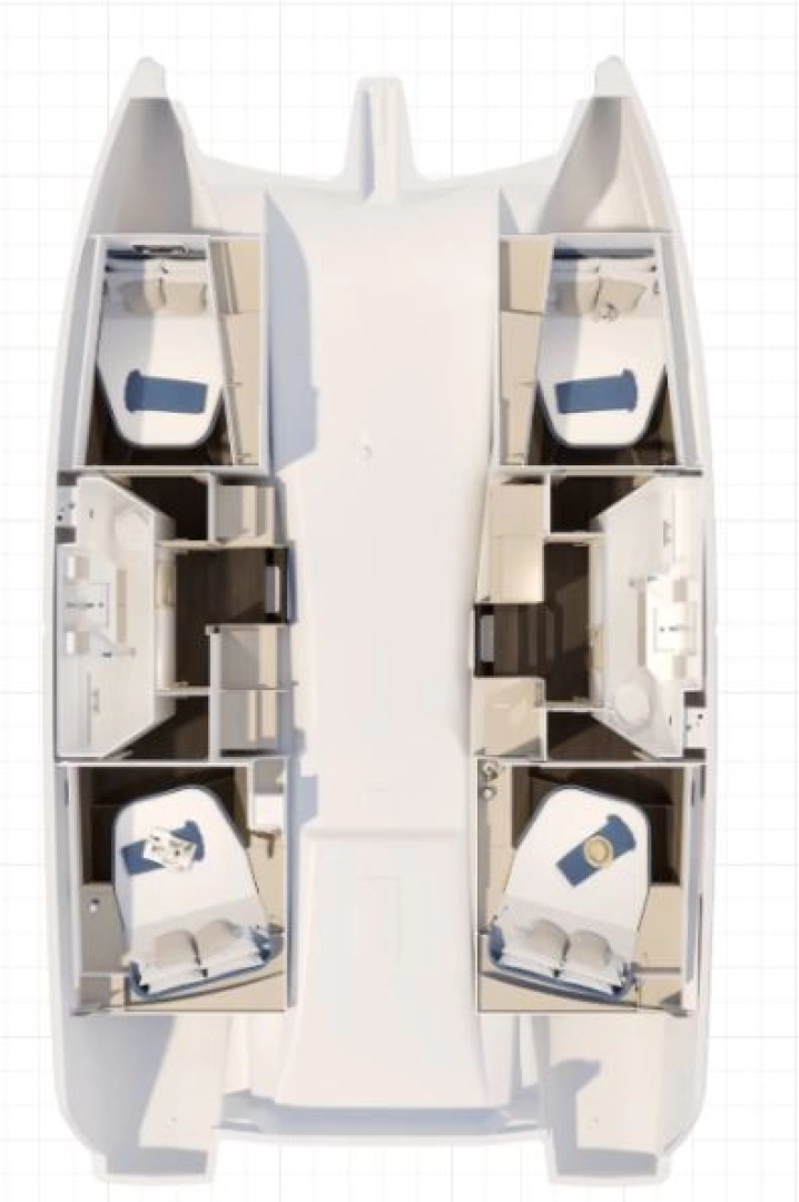 Fountaine Pajot Fountaine Pajot FP 41 Quatuor 2 charter bareboat or skippered in  Saint-Mandrier-sur-Mer