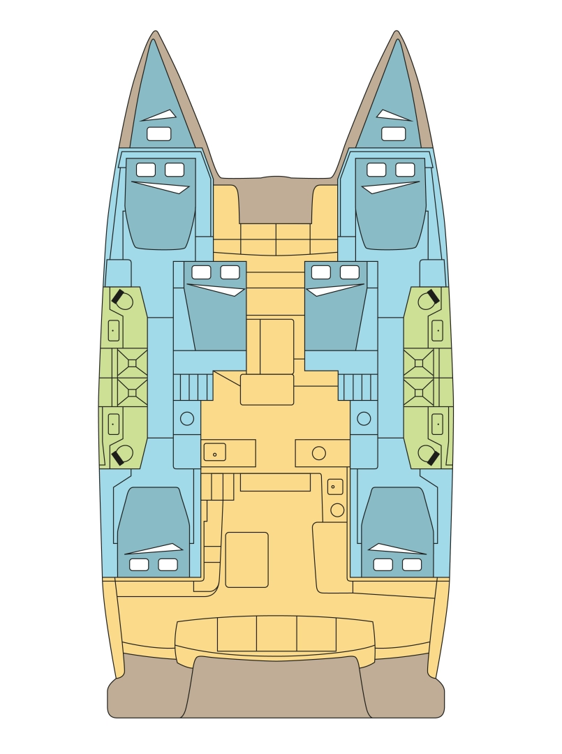 Hire Catamaran with or without skipper Lagoon La Paz