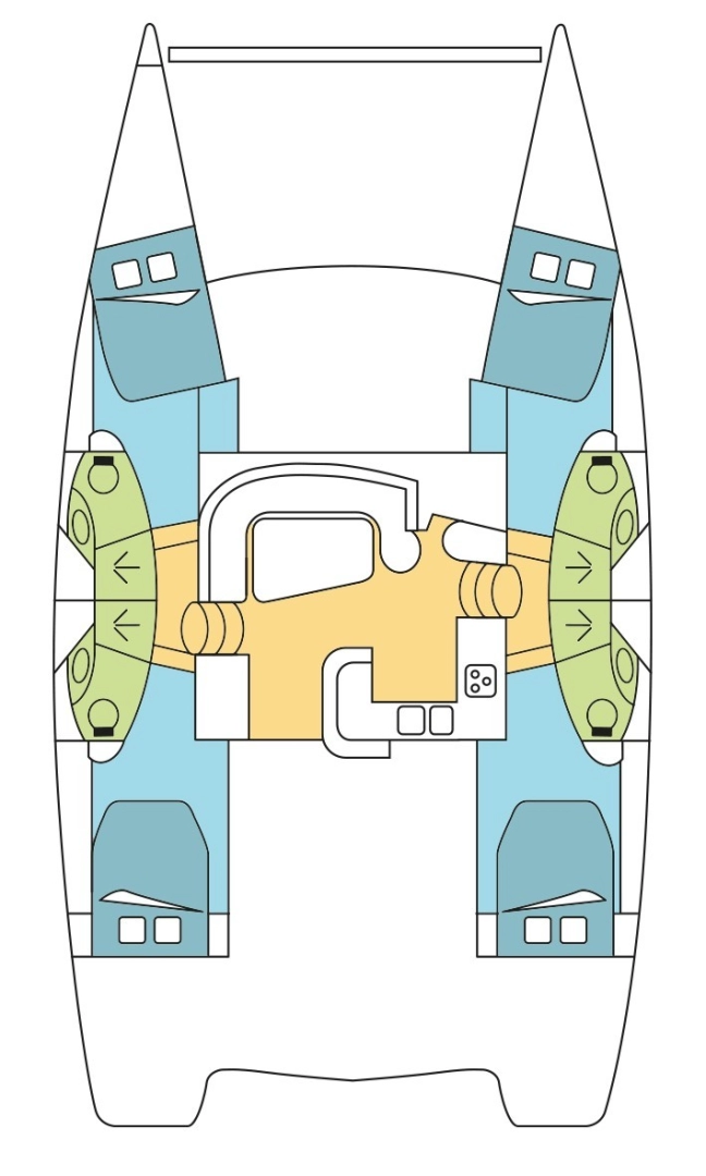 Hire Catamaran Leopard Catamarans / Robertson & Caine with a boat licence