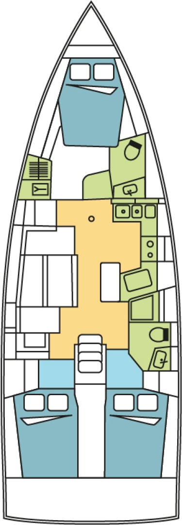 Sailboat hire in Seget Donji - Bénéteau Oceanis 40.1