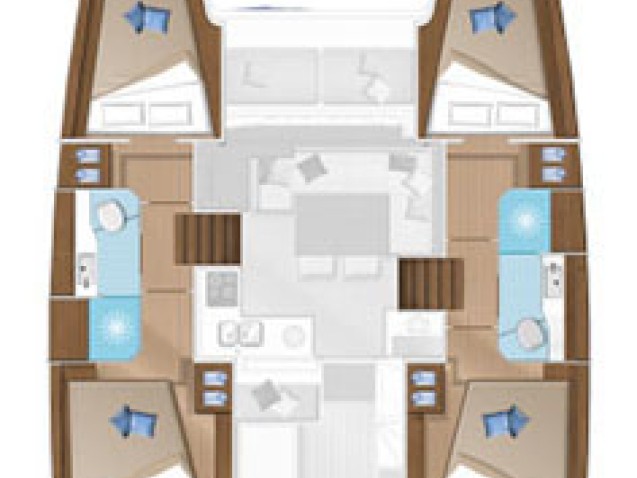 Lagoon Lagoon 40 charter bareboat or skippered in  Bormes-les-Mimosas