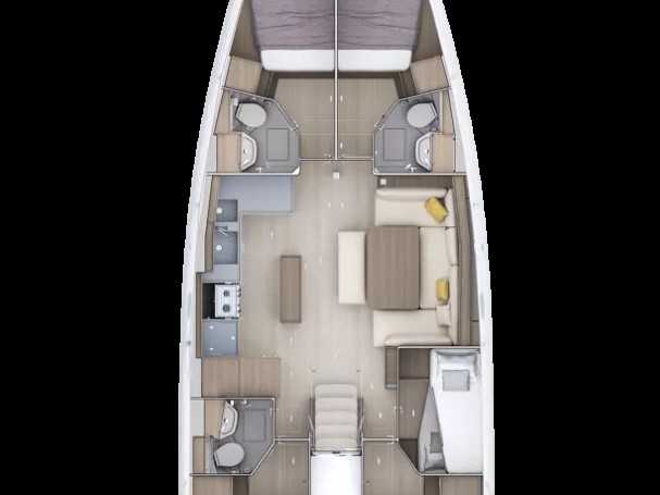 Bénéteau Oceanis 52 - 6 cab. charter bareboat or skippered in  Gouvia