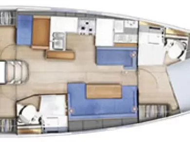 Yacht charter Bormes-les-Mimosas - Jeanneau Sun Odyssey 410 on SamBoat