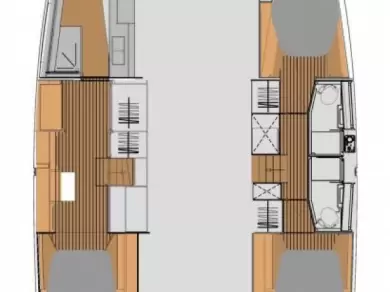 Hire Catamaran Fountaine Pajot with a boat licence