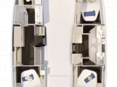 Hire Catamaran Fountaine Pajot with a boat licence