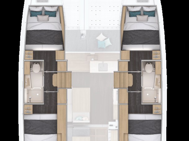 Hire Catamaran Lagoon with a boat licence