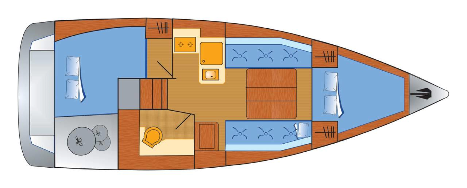 Sailboat hire in Heiligenhafen - Dufour Dufour 310