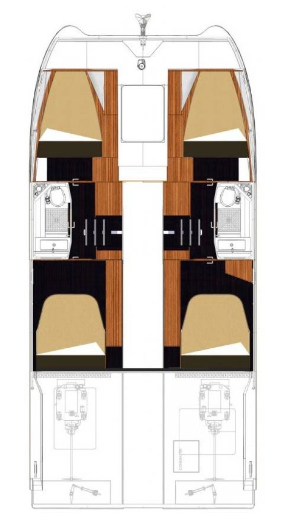 Hire Motorboat Fountaine Pajot with a boat licence