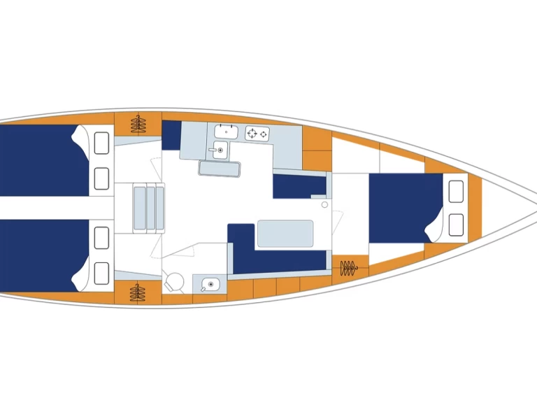 Hire Sailboat Jeanneau with a boat licence