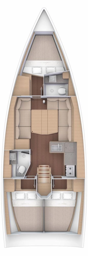 Sailboat hire in Biograd na Moru - Dufour Dufour 390