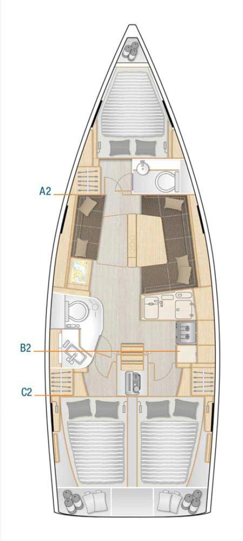 Hire Sailboat Hanse with a boat licence