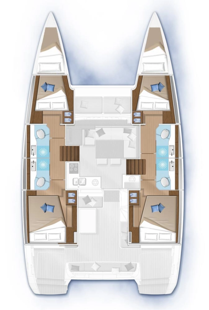 Lagoon Lagoon 40 charter bareboat or skippered in  Gouvia