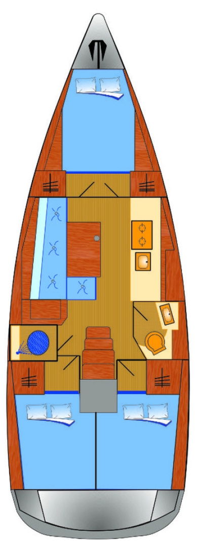 Sailboat hire in Punat - Bénéteau Oceanis 38.1