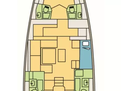 Yacht hire Olbia cheap Dufour 530