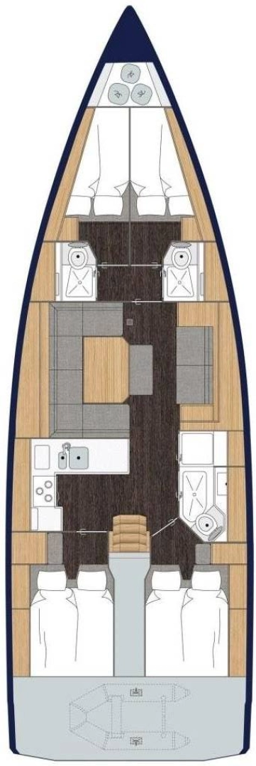 Sailboat hire in Nikiána - Bavaria Bavaria C45