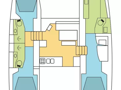 Hire Catamaran Lagoon with a boat licence