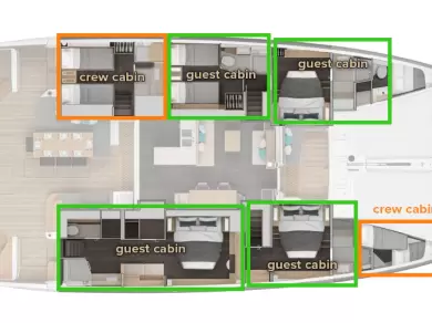 Yacht hire Kaštela cheap Lagoon 60