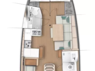 Jeanneau Sun Odyssey 440 charter bareboat or skippered in  Paros (Island)