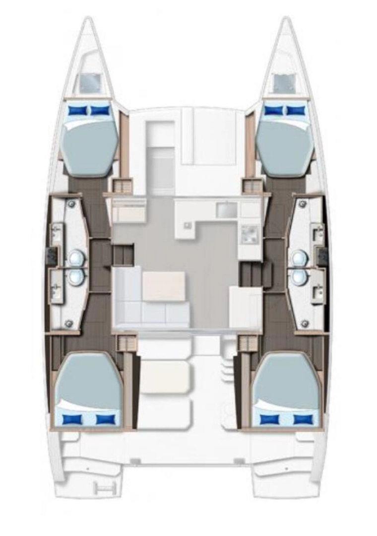 Catamaran hire in Cannigione - Leopard Catamarans / Robertson & Caine Leopard 42 - 4 cab.