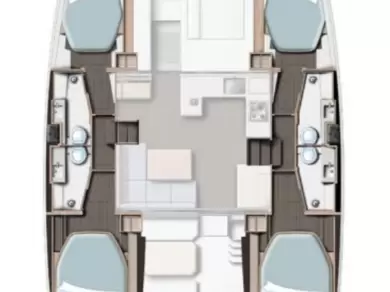 Catamaran hire in Cannigione - Leopard Catamarans / Robertson & Caine Leopard 42 - 4 cab.