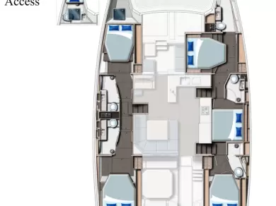 Charter a Leopard Catamarans / Robertson & Caine Leopard 50 - 5 + 1 cab in Cannigione on Samboat