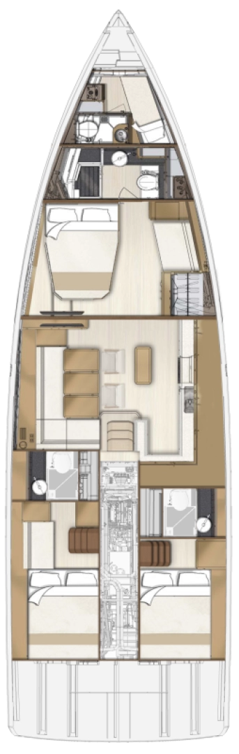 Hire Sailboat Jeanneau with a boat licence