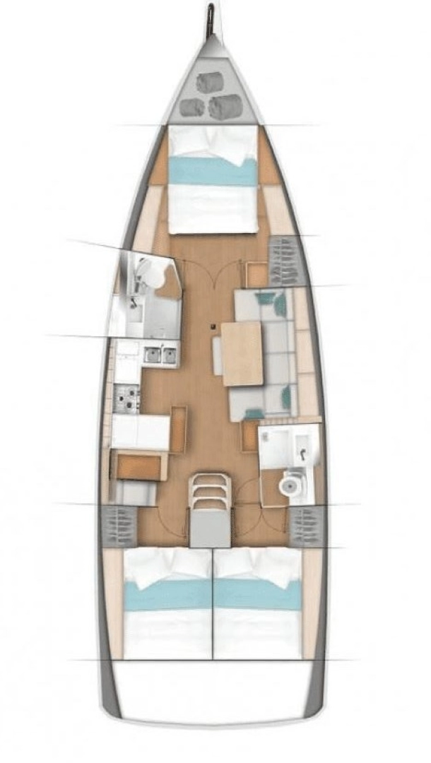 Hire Sailboat Jeanneau with a boat licence