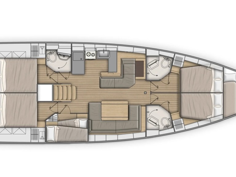 Sailboat hire in Nikiána - Bénéteau Oceanis 51.1