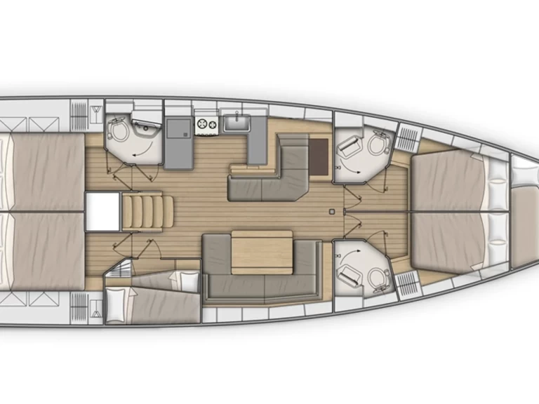 Sailboat hire in Nikiána - Bénéteau Oceanis 51.1