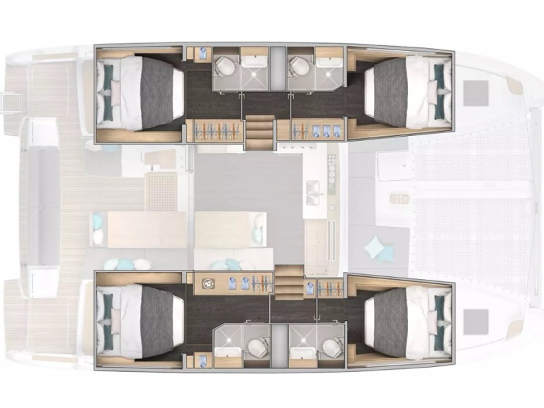 Catamaran hire in Cugnana Verde - Lagoon Lagoon 43