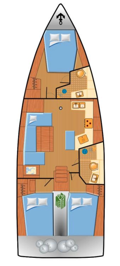 Hire Sailboat Bénéteau with a boat licence