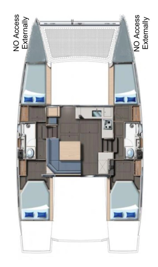 Catamaran hire in Furnari - Leopard Catamarans / Robertson & Caine Leopard 40