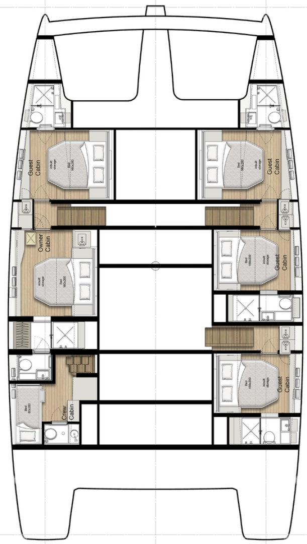 Hire Catamaran Sunreef with a boat licence