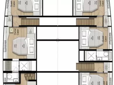 Hire Catamaran Sunreef with a boat licence