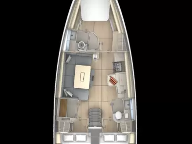 Yacht hire Frenchtown cheap Dufour 430