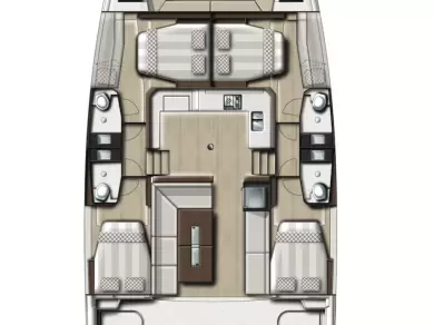 Yacht hire Pirovac cheap Bali Catspace Voile