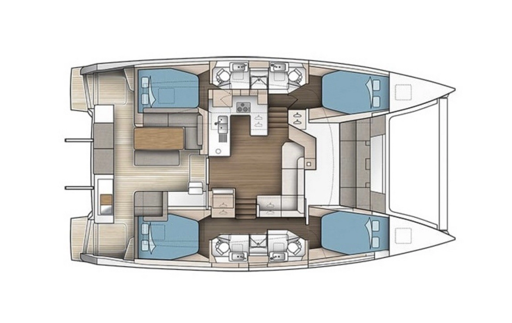Fountaine Pajot Astrea 42 charter bareboat or skippered in  Road Town
