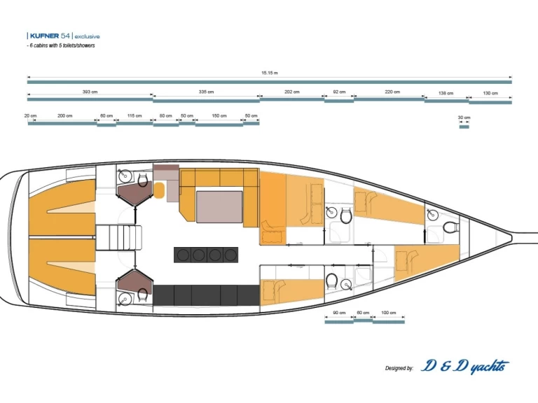 Hire a D&D Yacht D&D Kufner 57 Trogir