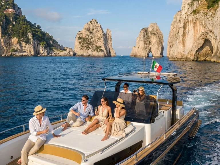 Motorboat to hire Positano at the best price