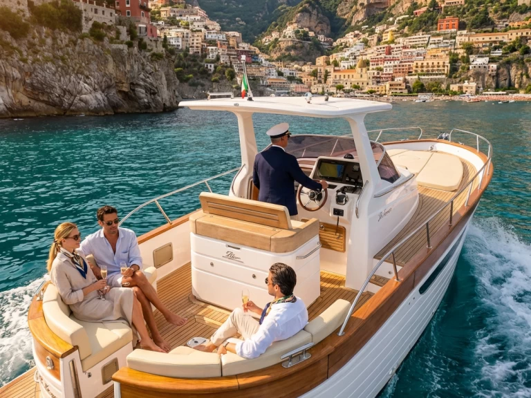 Motorboat hire in Sorrento - Gozzo Libeccio 32WA