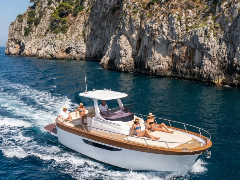 Gozzo Libeccio 32WA charter bareboat or skippered in  Naples