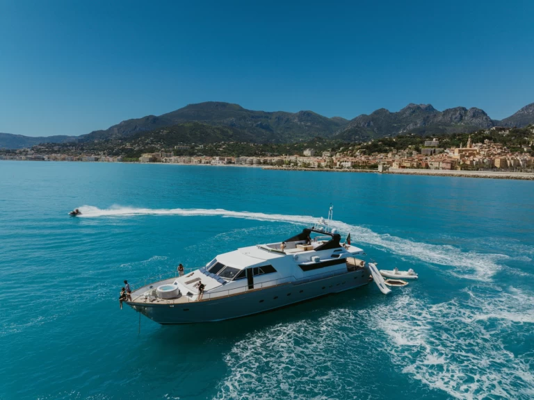 Canados Canados 90' charter bareboat or skippered in  Monaco-Ville