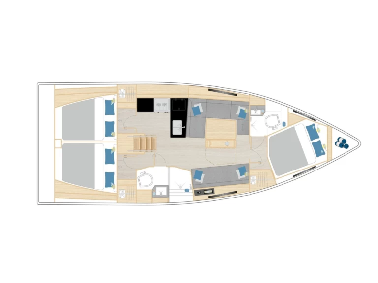 Yacht hire Furnari cheap Hanse 360