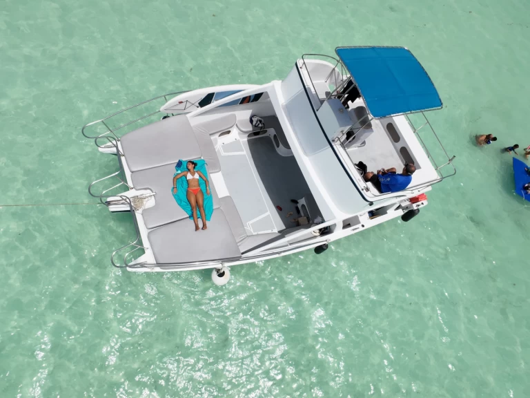 Hire Catamaran Custom Made with a boat licence