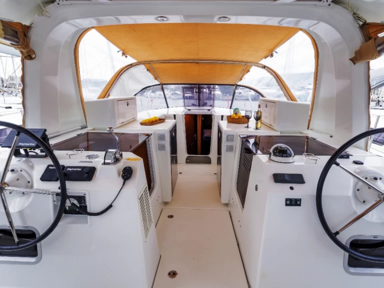 Jeanneau Sun Loft 47 charter bareboat or skippered in  Néa Péramos