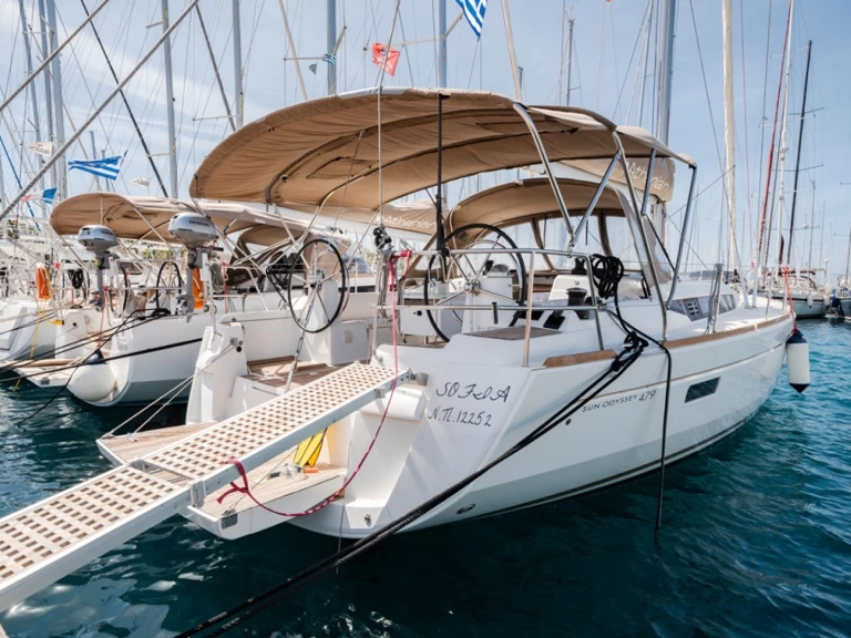 Jeanneau Sun Odyssey 479 charter bareboat or skippered in  Nydri