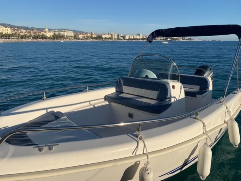 Charter a Quicksilver Alboran 550 open in Port de Cannes Marina on Samboat