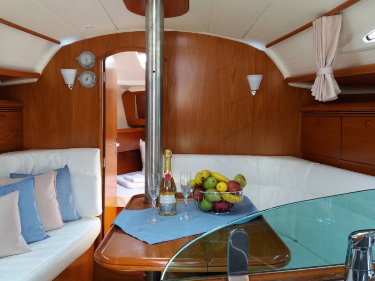 Jeanneau Sun Odyssey 35 charter bareboat or skippered in  Néa Péramos